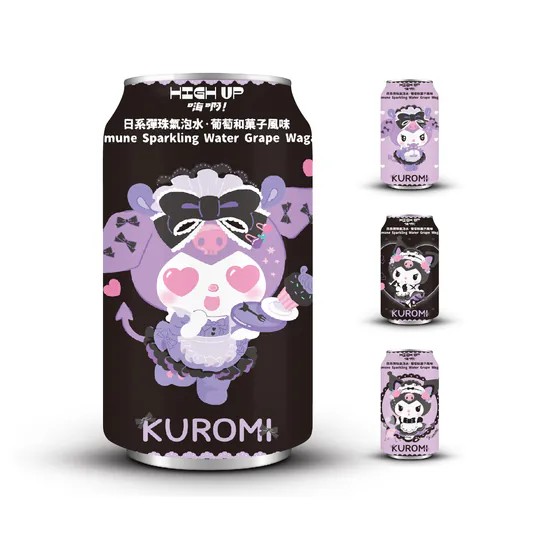 KUROMI 女僕日系彈珠氣泡水（葡萄和菓子風味）