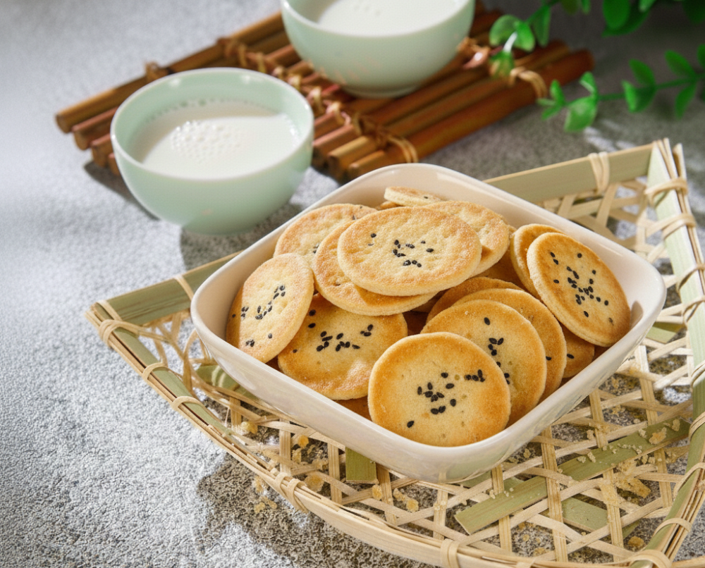 芝麻小丸煎餅